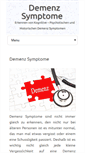 Mobile Screenshot of demenzsymptome.info